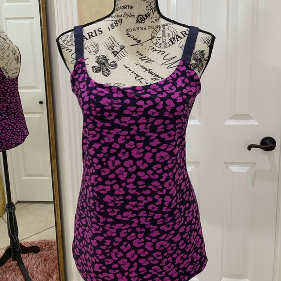 Lululemon Barre None Tank Mini Cherry Cheetah - Picture 6 of 9